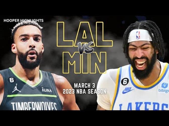 Los Angeles Lakers Vs Minnesota Timberwolves Full Game Highlights Mar