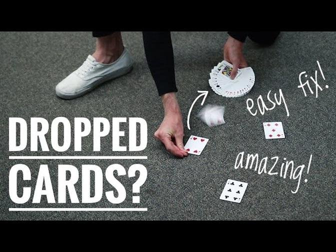 AMAZING way to pick up DROPPED CARDS // TUTORIAL