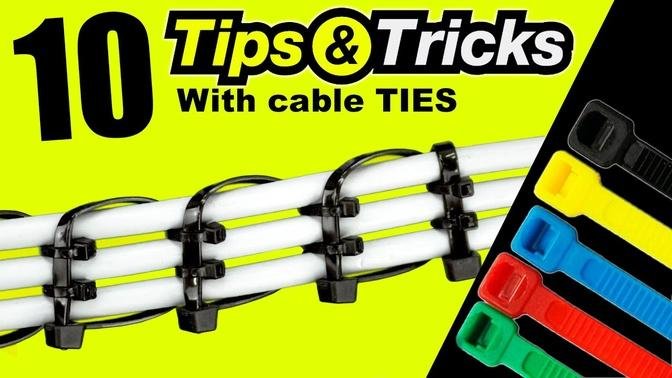 10 BEST Tips & TRICKS with a sample CABLE TIES
