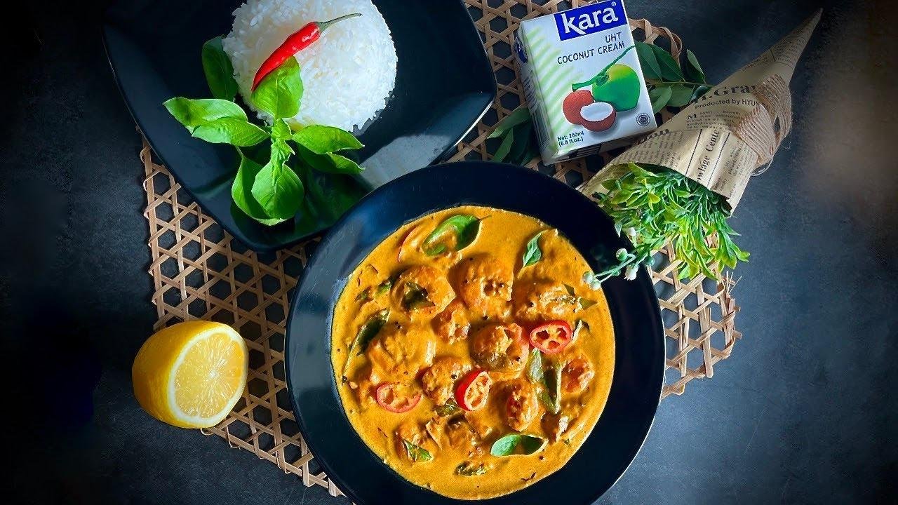 Basil Coconut Prawn Curry | Fast and Delicious Prawn Curry
