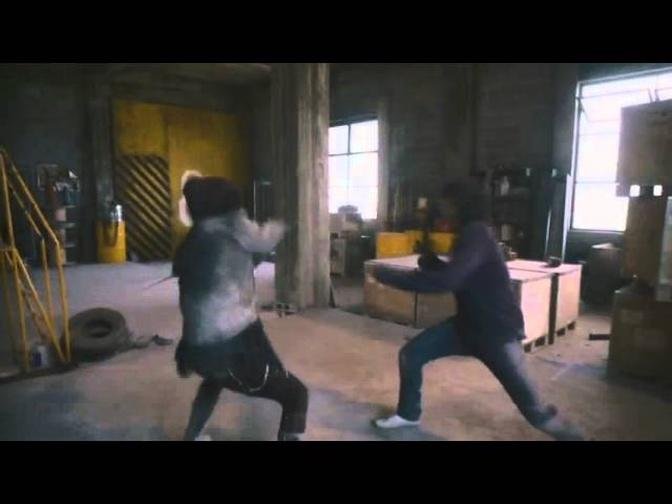 BKO Fight Scene - Pod vs Smug Sword Hoodie Dude