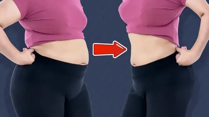 BELLY FAT SLIM WAIST & THIGHS | 2 IN 1 VERY EASY WORKOUT YOU CAN DO ANYTIME ANYWHERE