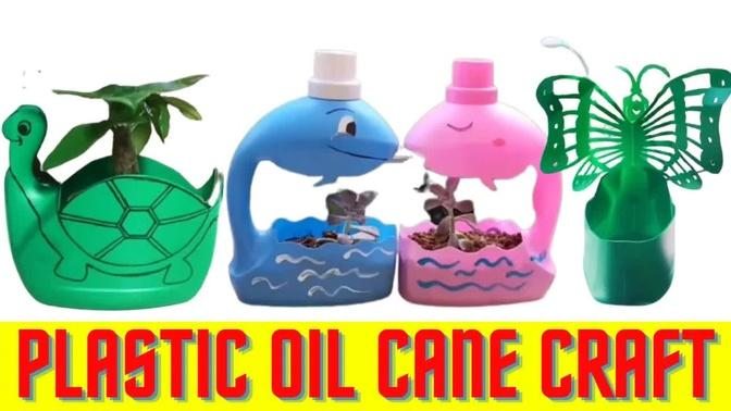 plastic Oil can craft| How To Reuse Waste Oil Can | Part 11
