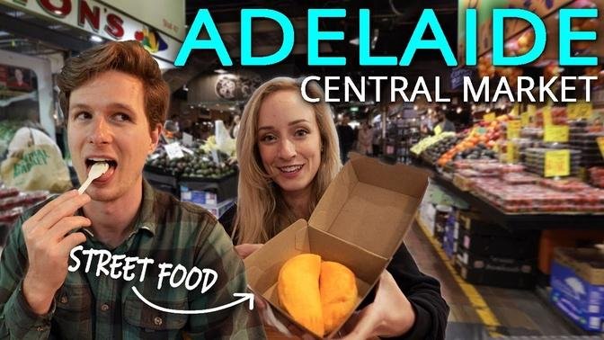 Adelaide Central Market - Food Tour! | The BEST street food in Australia!?