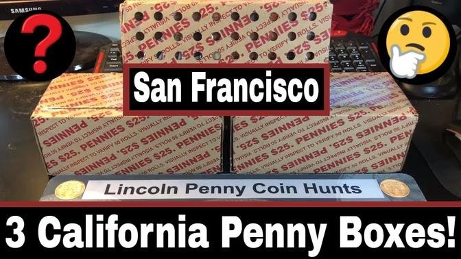 San Francisco Mint Pennies - Roll Hunting California Penny Boxes!