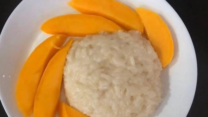 How to make Thai Sticky Rice with Mango _ Mango Sticky Rice_ Mango Rice ...