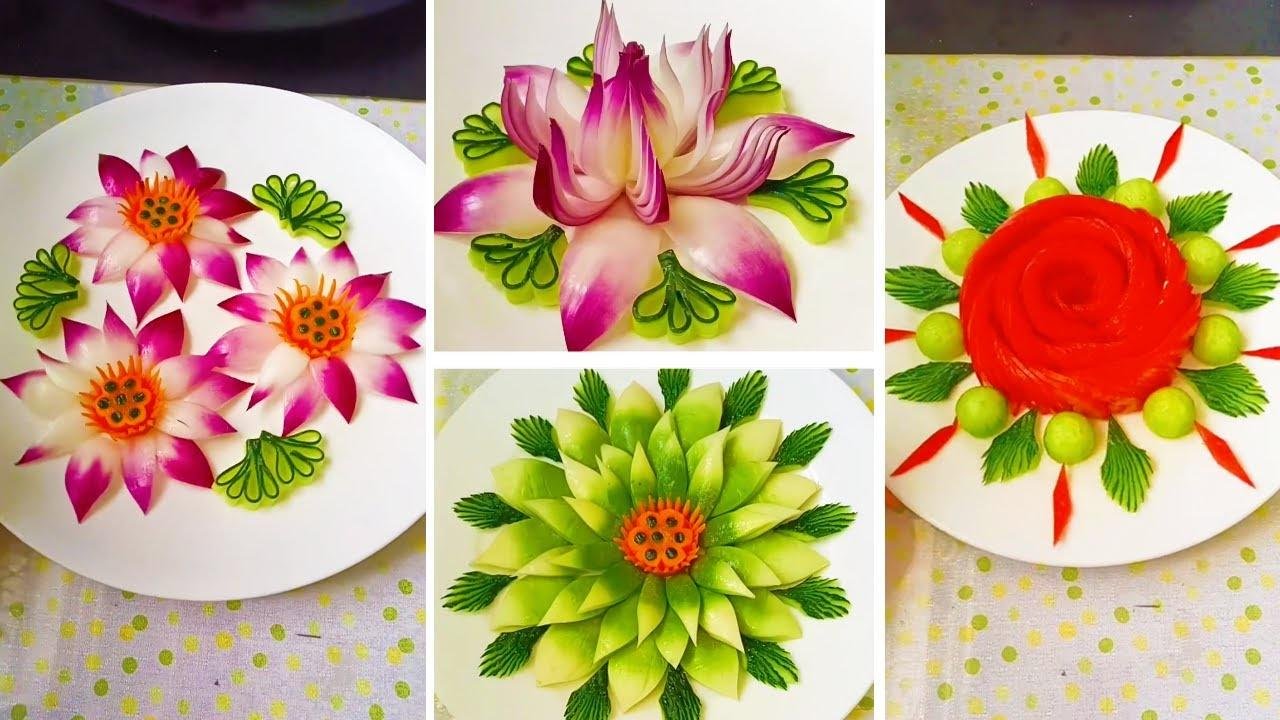 Beautiful and atmospheric vegetable platter😍China's Best Knife Skills丨Vegetable Carving Art