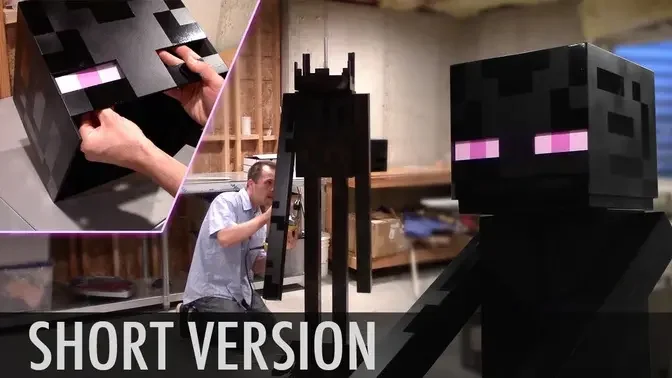 Time lapse: Wood Enderman build - Minecraft