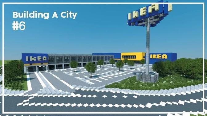 Building A City #6 // Ikea // Minecraft Timelapse