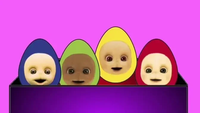Learning colors with Teletubbies eggs