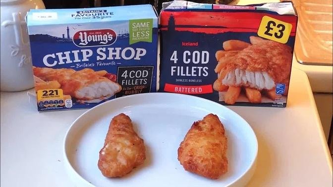 Youngs Chip Shop Cod Fillets Vs Iceland Cod Fillets | Iceland | Food Review