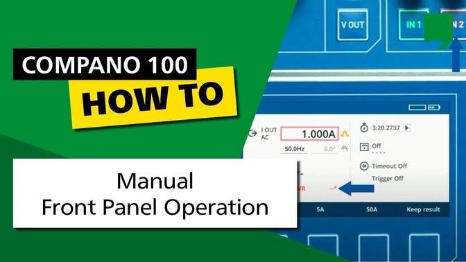COMPANO_100_Manual_-_Front_Panel_Operation