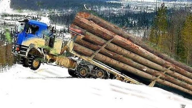 Extreme Dangerous Monster Logging Wood Truck Driving Skill, Fastest Climbing Truck Heavy Equipment