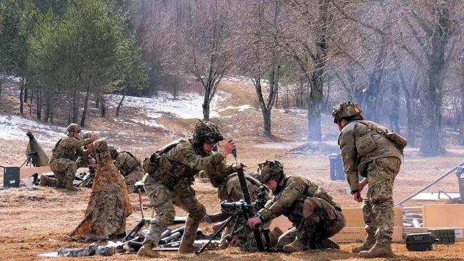 Paratroopers Fire M224 Mortars In Slovenia