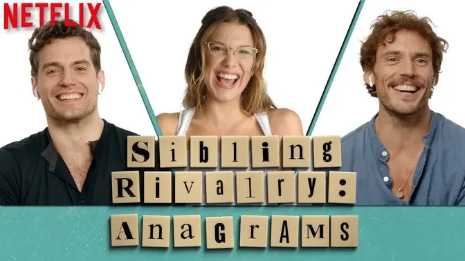 Millie Bobby Brown, Henry Cavill, & Sam Claflin Play Anagrams | Enola Holmes | Netflix