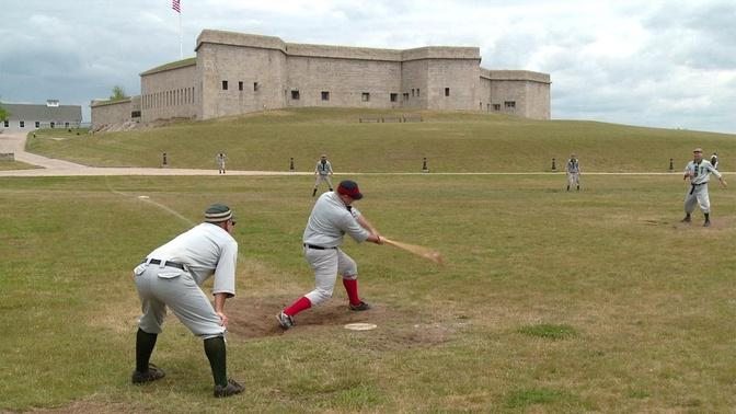 A friendly game of baseball, 1861 style