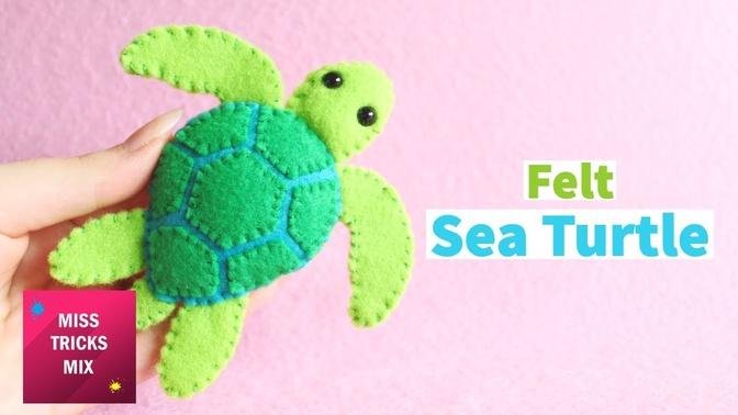 Sea Turtle Felt Plush DIY Tutorial