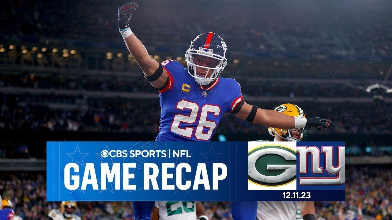 Bullock hits GAME-WINNING FIELD GOAL, as Giants POWER past Packers | Game Recap | CBS Sports