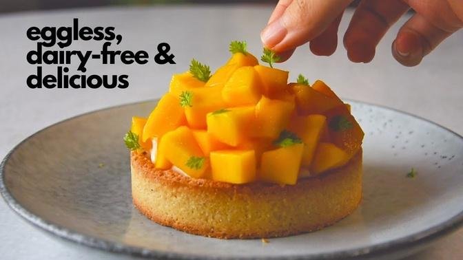 Best Vegan Mango Coconut Fruit Tart Recipe (Easy) | Delia.v Life