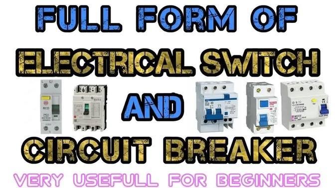 Full form of SF6/ ELCB / RCCB / RCBO | Electrical Full form By ...