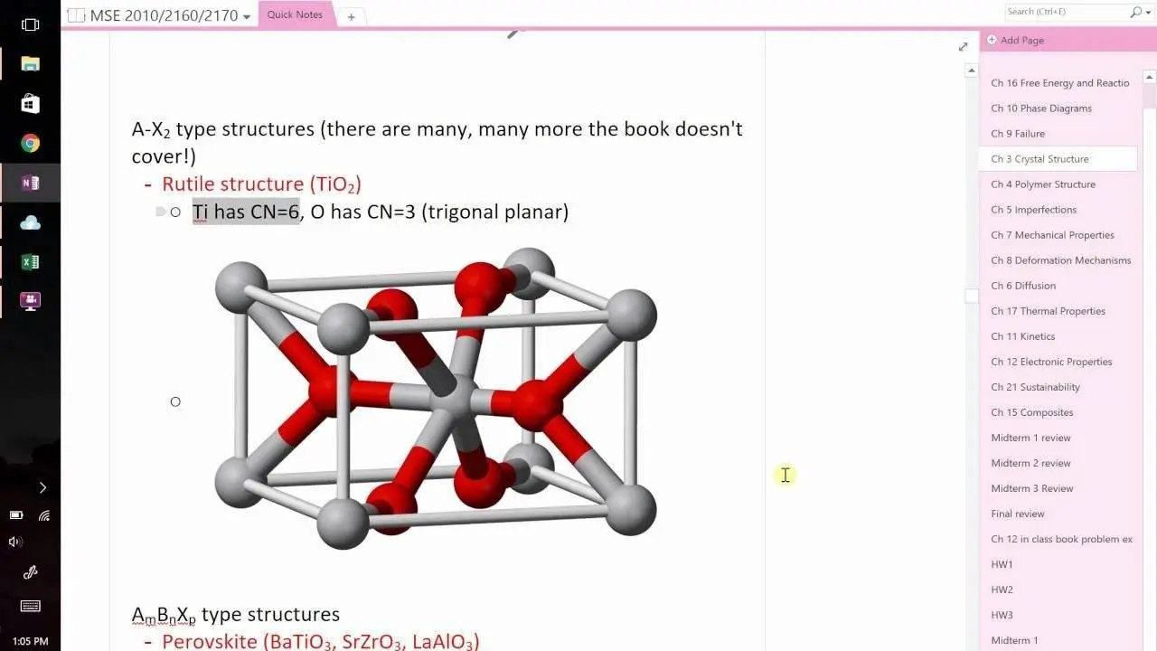 9/26/16 Intro to MSE ceramic crystal structures, Miller indices