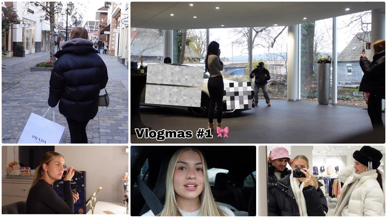 Vlogmas #1 Neues Auto , Shoppingday , Beauty , Food 🎀 | Joline Elisa