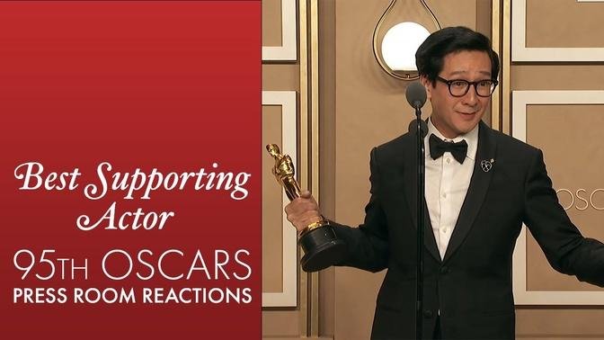 Best Supporting Actor Ke Huy Quan | Oscars95 Press Room Speech