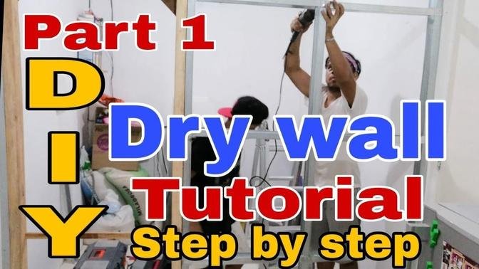 How To Install Dry Wall Diy Dry Wall Installation Paano Mag Install