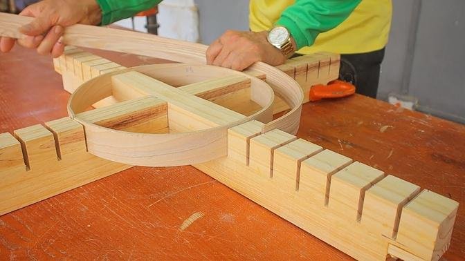 Extremely Skillful And Excellent Wood Bending Skills From The Carpenter   Unique Woodworking Ideas