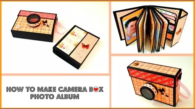 DIY Photo Album | How to make a Scrapbook album in a Camera Box | Gift Ideas - Giulia's Art