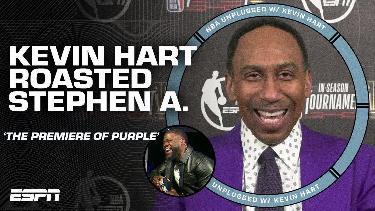 Kevin Hart didn't hesitate to roast Stephen A.'s suit 🤣 | NBA Unplugged with Kevin Hart