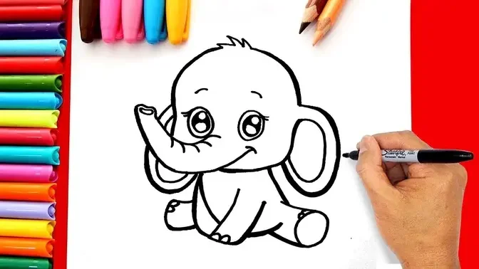 Vẽ con voi với khả năng nghệ thuật của bạn để truyền cảm hứng cho bức tranh của mình. Chú voi sẽ mang lại cho bạn niềm vui và cảm giác thỏa mãn khi hoàn thành bức tranh. Nhấp chuột và chiêm ngưỡng bức vẽ con voi tuyệt đẹp.