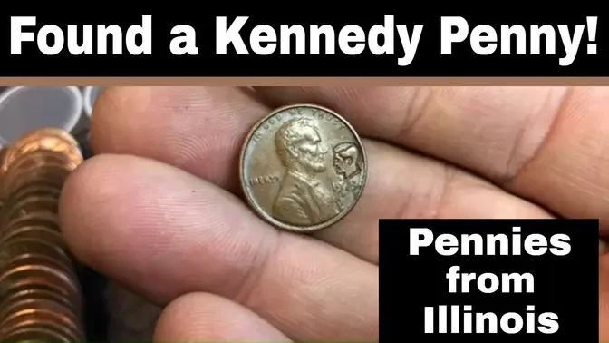 Coin Roll Hunting Pennies - The Illinois Box - Kennedy Penny! 