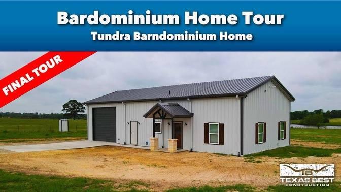 Tundra BARNDOMINIUM HOME FINISHED WALKTHROUGH TOUR | Texas Best Construction