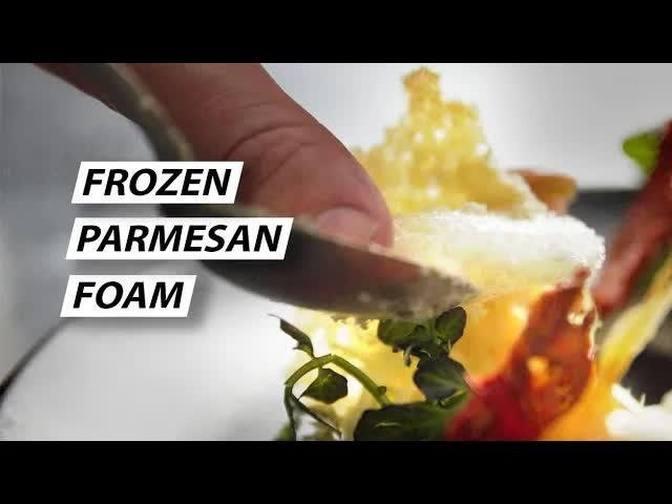 FROZEN Parmesan FOAM How to use SOY LECITHIN to make a Foam Videos