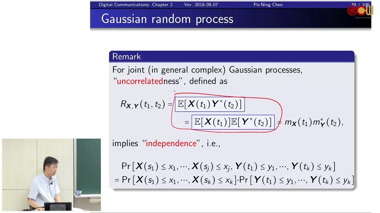 Lec03 通訊系統 2.7.1 Random processes