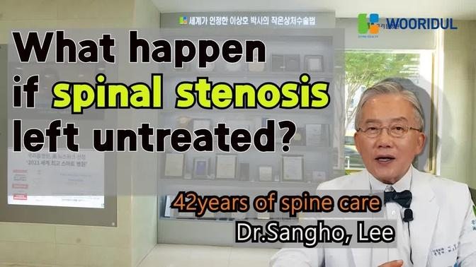 What happen if spinal  stenosis left untreated?/Delayed surgery causing  problems/