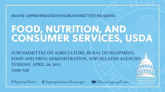 Food, Nutrition, and Consumer Services, USDA (EventID=112479)