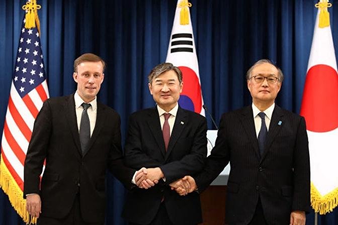 韩美日推进抑制朝核新构想 共同守护台海和平