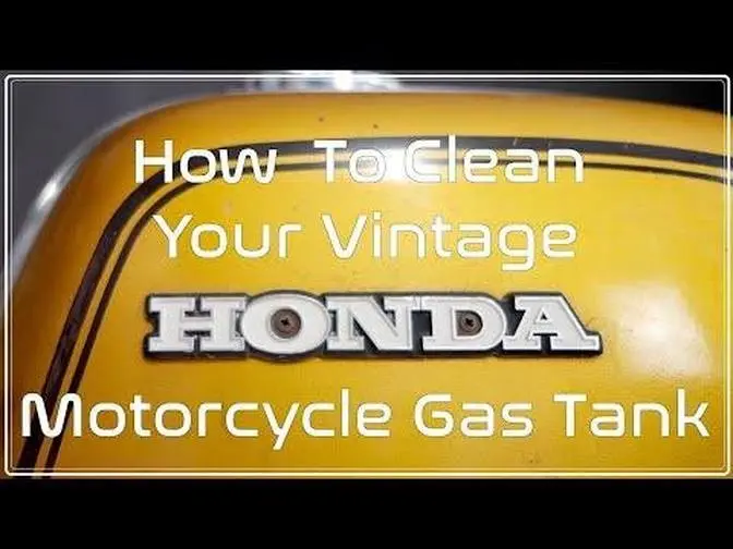 How To Clean Your Vintage Honda Motorcycle Gas Tank