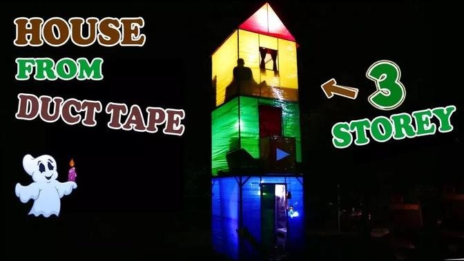 3-STOREY HOUSE FROM DUCT TAPE - DIY
