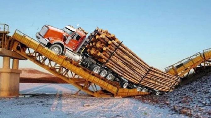 10 Extreme Dangerous Oversize Wood Logging Truck Driving Skills, Heavy Equipment Truck Operator