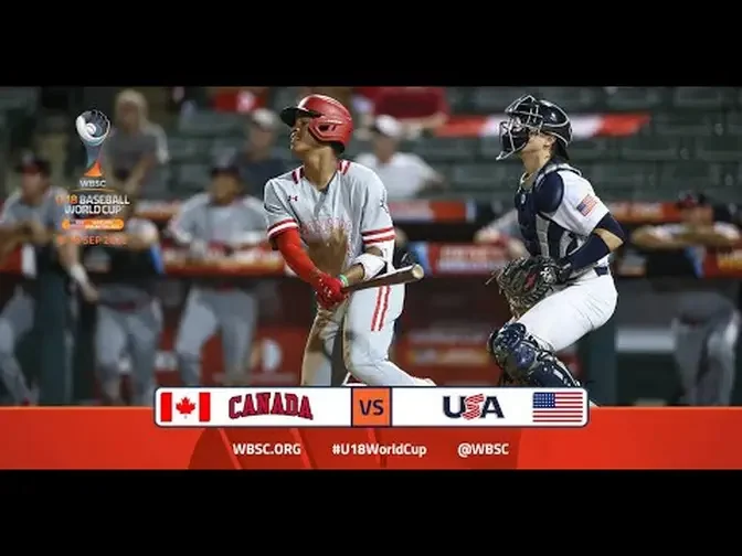 Highlights: 🇨🇦 Canada vs USA 🇺🇸 - WBSC U-18 Baseball World Cup - Opening Round