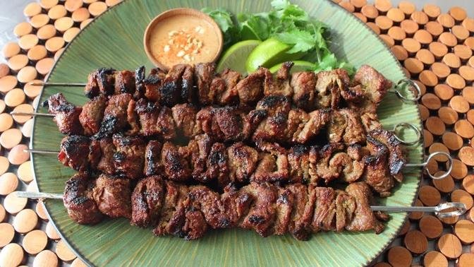 Beef Satay Recipe - Thai-Style Grilled Beef Skewers