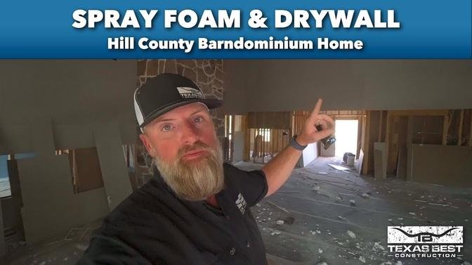 Hill County Bardominium Update with Drywall | Texas Best Construction