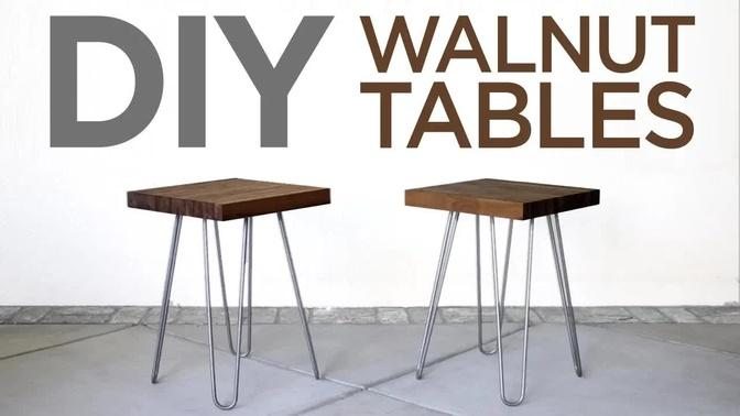 DIY Walnut Tables / Woodworking | 19