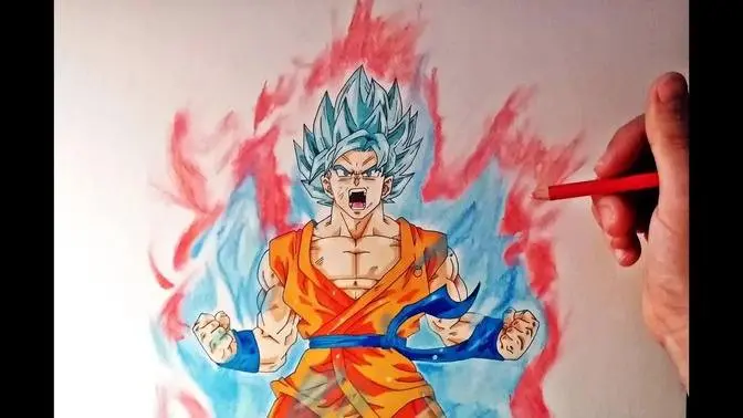 Cómo dibujar a Goku SSJ Dios Kaioken x10 | How to draw Goku SSj God Kaioken Cómo dibujar a Goku SSJ Dios Kaioken x10 | How to draw Goku SSj God Kaioken
