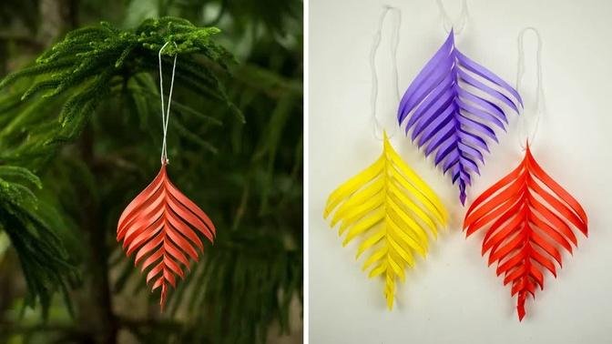 DIY Christmas Ornaments - Paper Decorations For Christmas - Christmas Tree Decoration Ideas