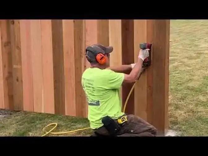 Build a Cedar Privacy Fence Part 3 Install the Pickets Videos