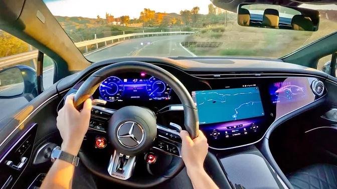 2023 Mercedes-Benz AMG EQS - POV Canyon Driving Impressions